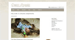 Desktop Screenshot of organicsheepskins.com